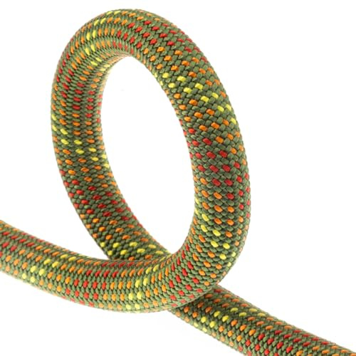 FIXE - Cuerda Escalada - Cuerda dinámica Simple Oliana Verde, diámetro 9,2mm, 70 Metros - Cuerda de Alto Rendimiento y Ligera. Triple Homologación: Simple, Doble y Gemela