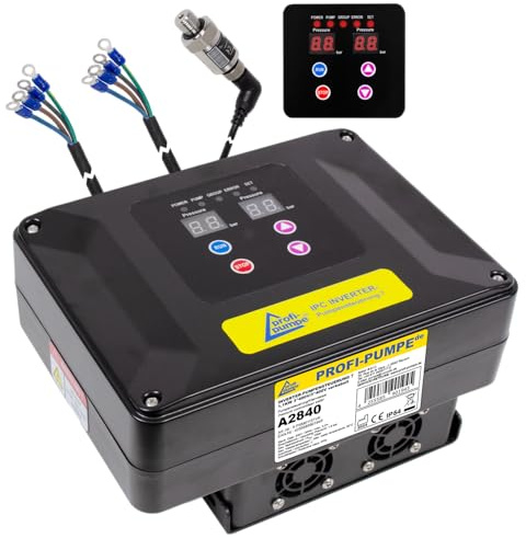 PUMP KONTROLLER INVERTER PRESSOSTAT trådbunden tryckomkopplare automatisk flödesmonitor för inhemska vattenverkspump brunnspump (inverter pumpkontroll 7-1,1 KW 3 x 400 V/3 x 400 V)