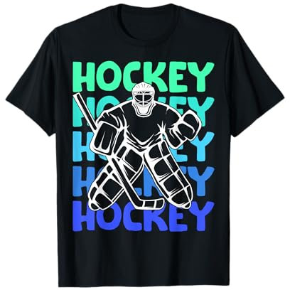 Eishockey Torwart Jungen Kinder Herren Eishockey Torhüter T-Shirt