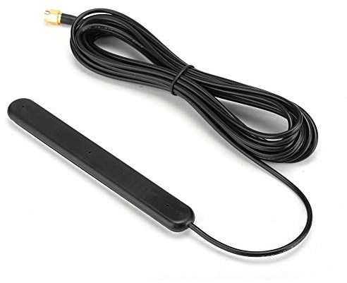 FM DAB DAB+ Digitalradio Antenne 20dB Verstärkung SMA Anschluss 5M Kabellänge Klebebefestigung für Auto Wohnmobil Haus