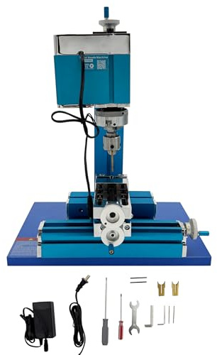 INTSUPERMAI ​Mini CNC Milling Machine Mini Mill Drill, Titanium Blade for Education, School Workshop with 0.02mm Precision & Overload Protection AC100V-240V