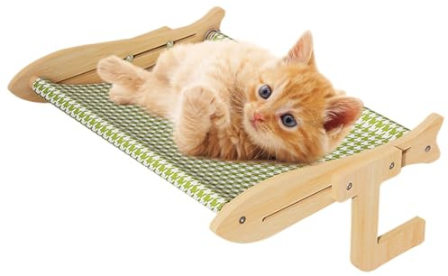Hamaca Para Gatos En Ventana De Pared Para Gatos Con Marco De Madera