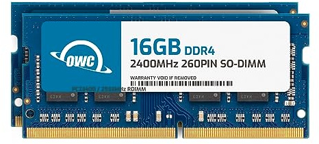 OWC - 32GB OWC Memory Upgrade Kit - 2 x 16GB PC19200 DDR4 2400MHz SO-DIMMs for iMac (Mid 2017), Mac mini (Late 2018), and compatible PCs