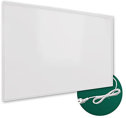 Ecowelle Infrarotheizung Classic Weiß 700 Watt + 10 Jahre Garantie + Made in Germany + Doppelter Überhitzungsschutz