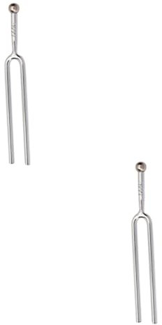 ibasenice 2stücke Stimmgabel Für Gitarre Und Violine Hochwertiges Tuning Instrument Mit Schützender Hülle Für Musiker Lehrer Und Klangliebhaber Silber Präzise Stimmleistung