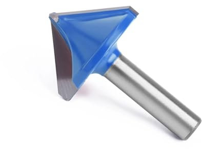 Fraise à rainurer, tige de 8 mm, 60/90/120 V, outils de sculpture et de rainurage, jeu de fraises de sécurité(8x38x90 degrees)