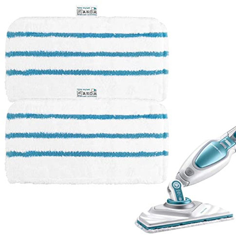 2 Salviette per Black e Decker Spazzole Vapore FSMP20 Sostituzione per Steam Mop FSM1630 Accessori per Black e Decker Pulitore a Vapore Alternativa a FSM1616 FSMH13E5 FSM1321 FSM1605
