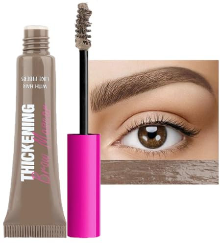 Eyebrow Gel, Brow Gel with Waterproof Formula Long-Wear, Volumizing, Buildable, Creamy Gel Formula for Brow Colour and Structure Non-Sticky, Smudge-Proof Instant Brow Styler (01#Taupe)