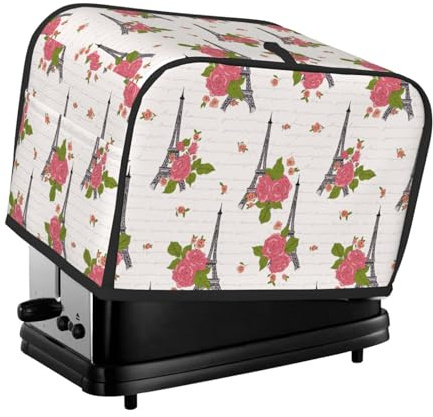 Copertura per tostapane a 2 fette, impermeabile, con tasche, per piccoli elettrodomestici da cucina, protezione dalle impronte digitali, lavabile in lavatrice