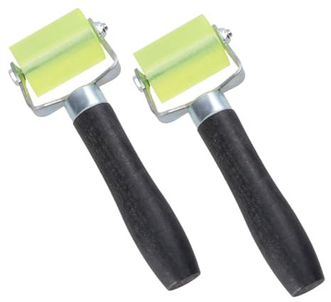 DOITOOL Rouleau À Joint Réutilisable Pour Papier Peint Lot De 2 Outils De Lissage Mural Poignée Ergonomique Pour La Pose De Papier Peint