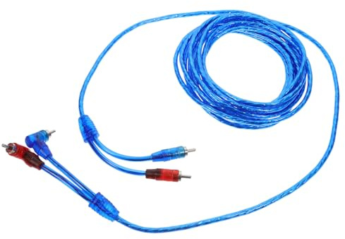 PRETYZOOM 5m Câble Audio Rca Cuivre Pour Autoradio Câble Souple Pour Amplificateur Et Accessoires Transmission Stable Résistance Élevée Et Connexion Sécurisée