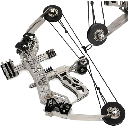 Set arco compound da 10,4 con peso di trazione di 12 libbre Kit per tiro con l'arco con gittata di 40-50 m - Perfetto per il tiro al bersaglio, i giochi di tiro e i regali delle feste
