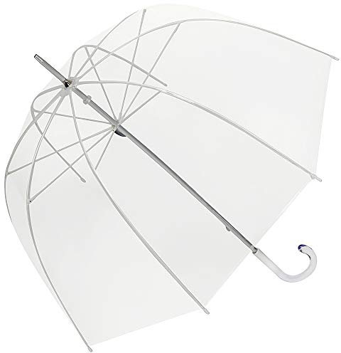 VON LILIENFELD Regenschirm Glockenschirm Transparent Stockschirm Durchsichtig Melina
