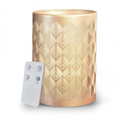 Zen’Arôme Diffuseur Huile Essentielle Vienne – Diffuseur Ultrasonique Multifonction Aromathérapie à Froid – Diffuseur Électrique Parfum Maison - Télécommande et Éclairage Led Coloré – Métal et Verre