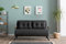 Dmora - 2-Sitzer SchlafsofaMerak, Verwandelbares Sofa, Lineare Stoffstruktur, Schlafsessel mit Stauraum, 133x78 h78 cm, Aschgrau