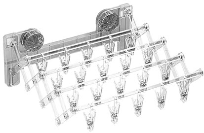 Pcingsia Estante de Secado con Ventosa para Calcetines, Colgador Plegable con Clip, Ahorro de Espacio, Suministros Multiusos para el hogar para Toallas