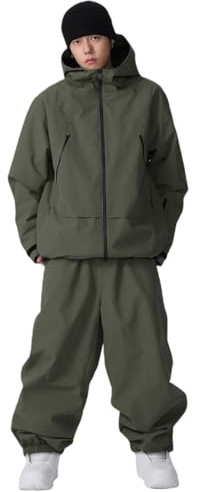 HOUZONIY Herren Damen Skijacke & Skihose Set Skianzug 30 teilig