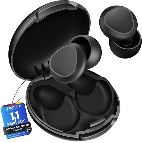 Sokzixx Tapones Oídos Ruido Dormir - Aislamiento acústico de nivel profesional 35dB | Tecnología SkinFit™ | Duerme como un bebé | Para viajes y conciertos | 4 tallas (XS/S/M/L)