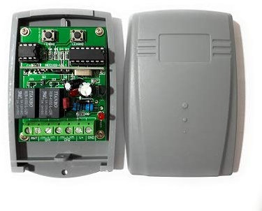 Receptor universal para mandos de garaje compatible con Beninca 433,92 Mhz
