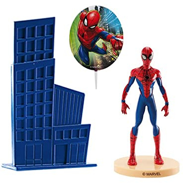 Dekora - Cake Topper Décoration pour Gâteaux Figurine de Spiderman en PVC 303010 Taille Unique Multicolore