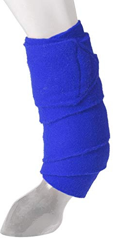 JTI Tough-1 Miniature Pony Royal Blue Show Sheep Goat Thick Fleece Deluxe Polo Leg Wraps Bandages