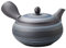 Japanische Kyusu Tokoname handgefertigte Ton-Teekanne, 22,6 cm, Hakuyou blaue Linienmuster L638 (Einzelpackung)