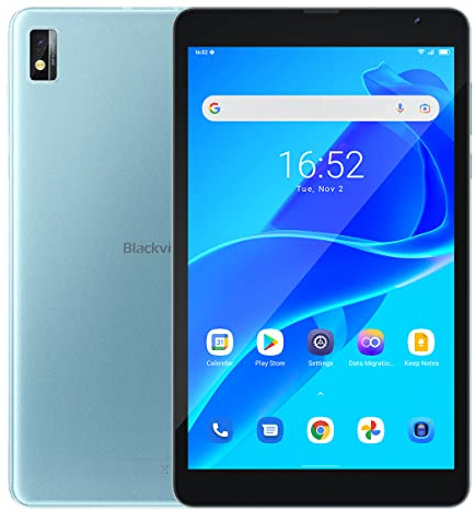 Blackview Tab 6 - Hybrid pekplatta, e-bokläsare - Dual Sim 4G - 8 tums skärm - 32 GB internt minne utbyggbart till 128 GB - 5 MP, 2MP - WiFi, Bluetooth - 5 580 mAh batteri - blå