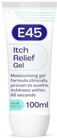 E45 Itch Relief Gel 100ml – Face and Body Gel for Dry Skin - Itchy Skin and Irritated Skin - Cooling Gel to Soothe Itchy Skin - Perfume-Free