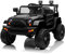 Karlhome 12V Electric Ride on Cars for Kids, Electric Ride-ons with Remote Control, 2 Motors Ride on Off Road Truck Toy w/Openable Doors, Slow Start, Horn, LED Lights, MP3 Radio, 3 Speeds (Black)