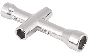 Strumento di Manutenzione con Chiave a Croce Robusta, Solida, Portatile e Durevole da 4 Mm, 5 Mm, 5,5 Mm e 7 Mm per Modellini di Auto RC