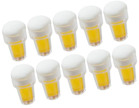 VICASKY Lot de 10 adorables mini chopes à bière pour le bureau Mini chopes à bière Gobelet miniature décoratif Mini fournitures de maison Gobelets à bière Modèles minuscules tasses à bière Mini photo