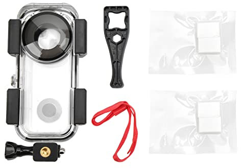 QANYEGN 40m 131ft Water proof Housing Case, Water proof Housing Cover Protective PC Shel, Underwater Dive Housing Shell for 360 ONE X2 Camera Protective