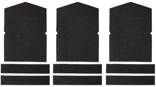 Lawnoval Trocknerfilter, kompatibel mit Miele T 8801 Wp Homecare Xl, T 8826 Wp Ecocomfort, T 8827 Wp Trockner-Filterschwamm-Filter-Set, Mikrofaser-Reinigungspads, Vormotorfilter für Buchsen, 3 Stück