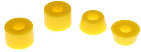 APLVFFZH 4 Piezas Reemplazo de Bushing Kit de Bushing Patinete Accesorios de Camión Conjunto Material PU Adecuado para Skate Longboard Camión Deportes al Aire, Amarillo
