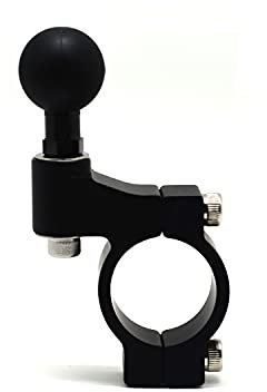 Cliff Top Base de montage pour guidon de moto de 28 mm et 31,75 mm avec boule de 2,5 cm (noir)