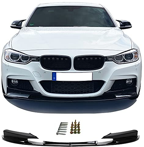 JOM 5111400-3JOM Frontspoiler Frontspoilerlippe Frontflap Spoiler Splitter schwarz glänzend+ABE+ passend für F30, F31, 10/2011-2019
