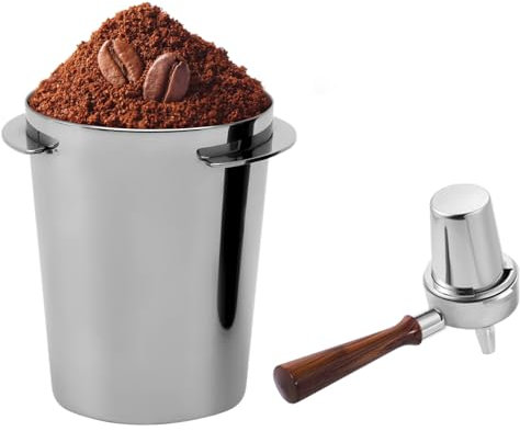 Tazza Dosatrice per Caffè, Dosing Cup in Acciaio Inossidabile, 5.8cm Dosing Cup in Acciaio Inossidabile, Bicchiere dosatore da caffè, tazza dosaggio,Tazza dosatrice per portafiltro da caffè
