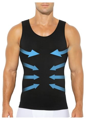 Casey Kevin magkontroll undertröja herr shapewear kompression linne kroppsformare för män kompression undertröjor