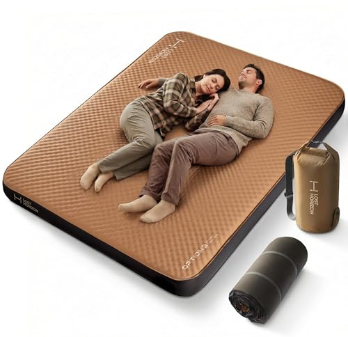 Lost Horizon Option3 Self-Inflating Foam Camping Mattress, Queen, 4.5