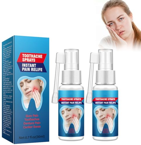 Beslibate 2PC Spray Analgésico Dental 20ml, Spray Bucal Gingival, Alivia Dolor Muelas, Encías Inflamadas, Caries, Yagao-20