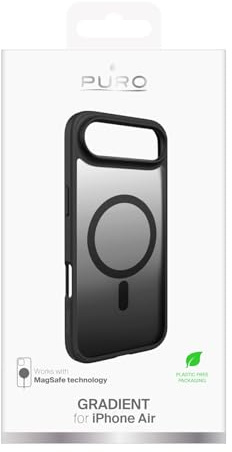 Puro Cover iPhone 17 Air, Schwarz TPU GRADIENT Magsafe und Gradient Effekt