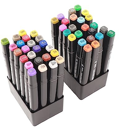 Marcadores de Graffiti, Marcadores de Diseño de Colores Surtidos 48 Piezas para Colorear