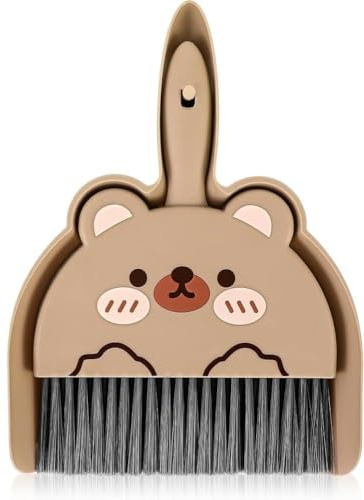 Lnwwrv Mini skyffel- och borstset, med hållbar borste, lätt liten skyffel och sopset för kontor, hem, bord, skrivbord, disk, låda, tangentbord och bilrengöring