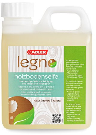 ADLER Holzbodenseife, sapone per legno e parquet 2,5L, Per pavimenti in legno e parquet oleati, incerate e liscviate, sughero oleato e laminato.