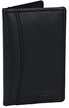 Gusti Leder Kartenetui Herren Otto – Karten Portemonnaie Herren aus Rindsleder – Slim Card Holder Wallet für 6 Karten im Vintage-Design