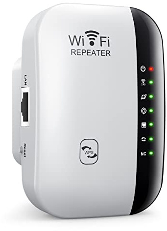 WiFi-förlängning, HYCLAM 300 Mbps WiFi Range Extender Support AP/Repeater Mode och WPS-funktion, WiFi Repeater med Ethernet-port, snabb inställning, hem trådlös signalbooster