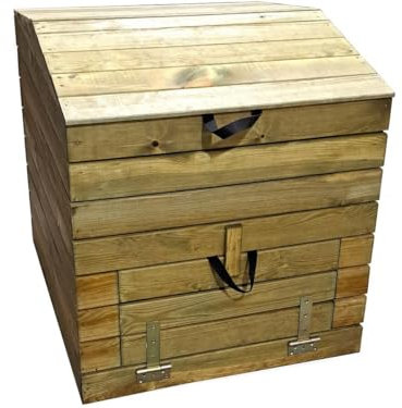 Compostador de madera 500L Douglas 80 x 80 x 85 cm
