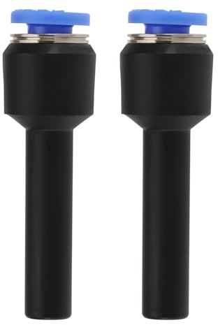 eMagTech 2Pcs Pneumatic Push FIT Reducer Straight Connector Straight Push to Connector Reducer Fitting for 4mm O.D. Pipe to 6mm Bore Hose
