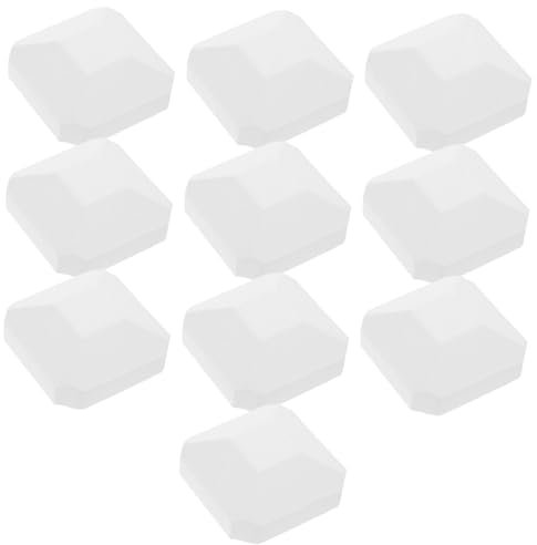 WATIIFUFU 10pcs Bbq Grill Replacement Briquettes Made of Sturdy Cordierite Material, Easy to Use and Simple to Clean, for Gas Grills and Indoor Griddles, 2 X 2 Inch Size