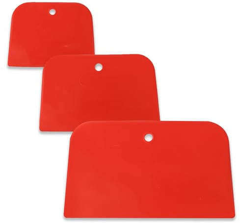 Dekton Plastic Spreader Set – 3-Piece Set (4, 5, 6) | Ideal for Spreading, Smoothing and Finishing | Durable & Flexible Plastic | Perfect for Grouting, Painting and DIY Projects